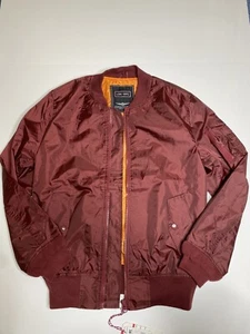 Nueva con etiquetas Chaqueta Bombardero Borgoña Lon Nueva York Across The Pond para Hombre XL Precio de venta sugerido por el fabricante $88 - Imagen 1 de 6