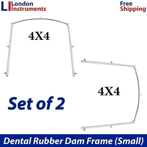 Telaio diga in gomma piccoli strumenti ortodontici autoclavabili chirurgici dentali set di 2 - Foto 1 di 6