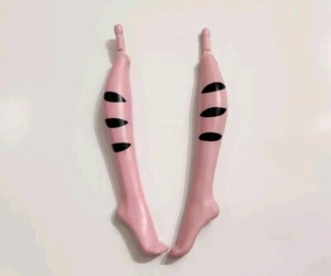 MONSTER HIGH DOLL CREATE-A-MONSTER PINK CAT LEGS FEET SET REPLACEMENT OOAK - Picture 1 of 3