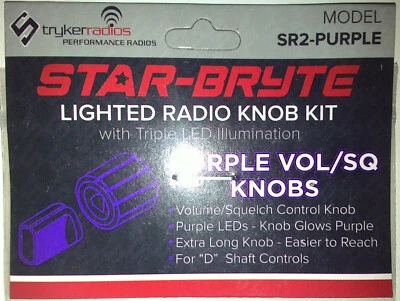 Stryker Star-Bryte SR2 Purple LED Lighted Volume/Squelch Knob Kit - Image 1 of 4