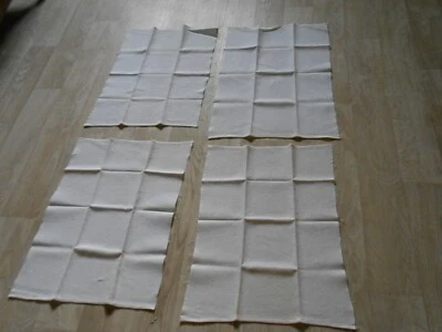 4 Torchons Anciens Nid d'Abeille - Photo 1/4