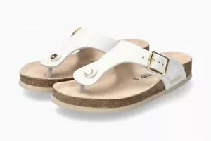 Ciabatte sandali infradito Mephisto Melinda pelle bianca - Bild 1 von 3