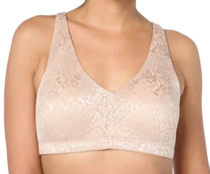 Breezies~Dahalia Lace Wirefree Bra~34C~Sunbeige~A655448~No Padding  10205 - Picture 1 of 3