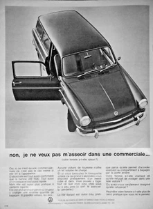 PUBLICITÉ DE PRESSE 1964 LA BERLINE VW 1500 VOLKSWAGEN - Imagen 1 de 1