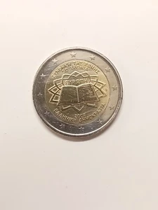 Greek commemorative 2 euro coin Treaty of Rome - Picture 1 of 2