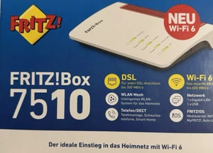 AVM FRITZ!Box 7510 WLAN Router, VoIP VDSL/DSL Dual Band (20002983) - Bild 1 von 1