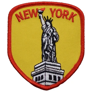 New York Patch - Embroidered Statue Of Liberty Badge 3-1/8" (Iron Or Sew On) - Picture 1 of 2