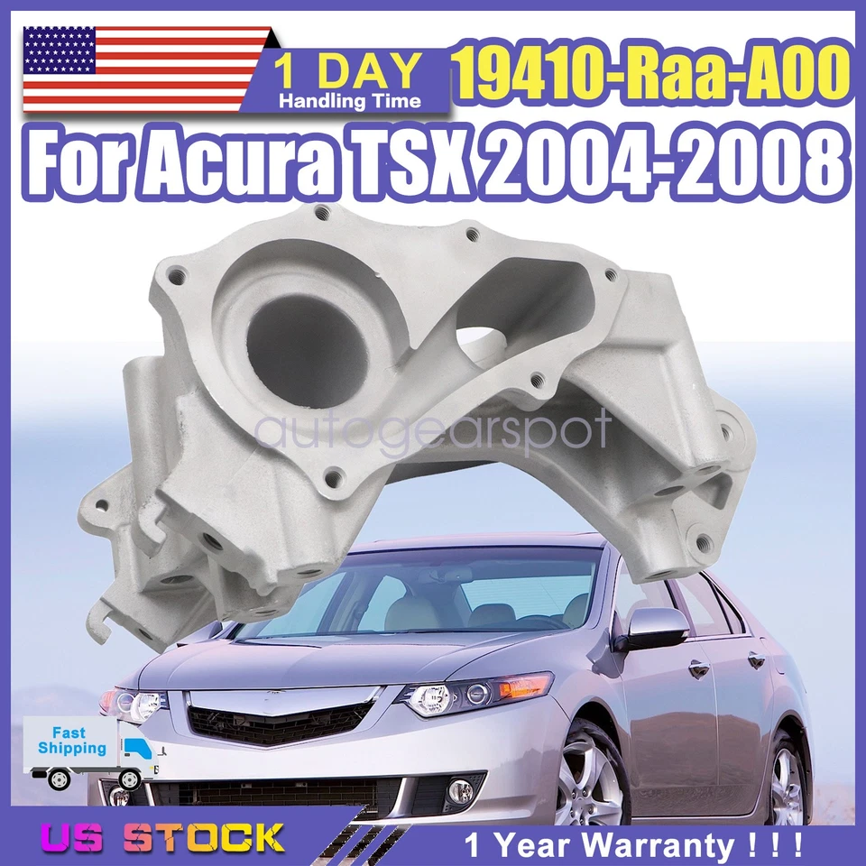NEW For 2004-2008 Acura TSX Water Pump Coolant Housing Alternator Bracket K24 - Imagem 1 de 4