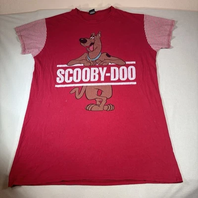 Винтажная женская рубашка для сна 90-х Scooby Doo OSFA двусторонняя Hanna Barbera CN - Изображение 1 из 4