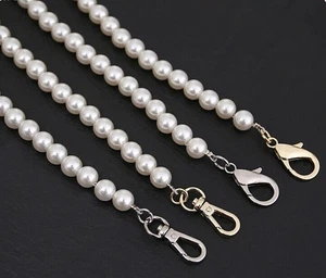 Bolso bandolera de repuesto con correa y asa de cuentas de perlas de imitación - Imagen 1 de 7