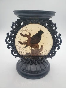 Bath & Body Works Spooky Raven Water Snow Globe Candle Holder Halloween NO LIGHT - Picture 1 of 7