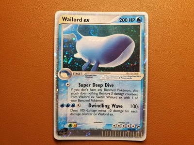 Wailord ex EX Sandstorm 100/100 Holo Holo Rare Swirl - HP Pokémon TCG  - Image 1 of 2