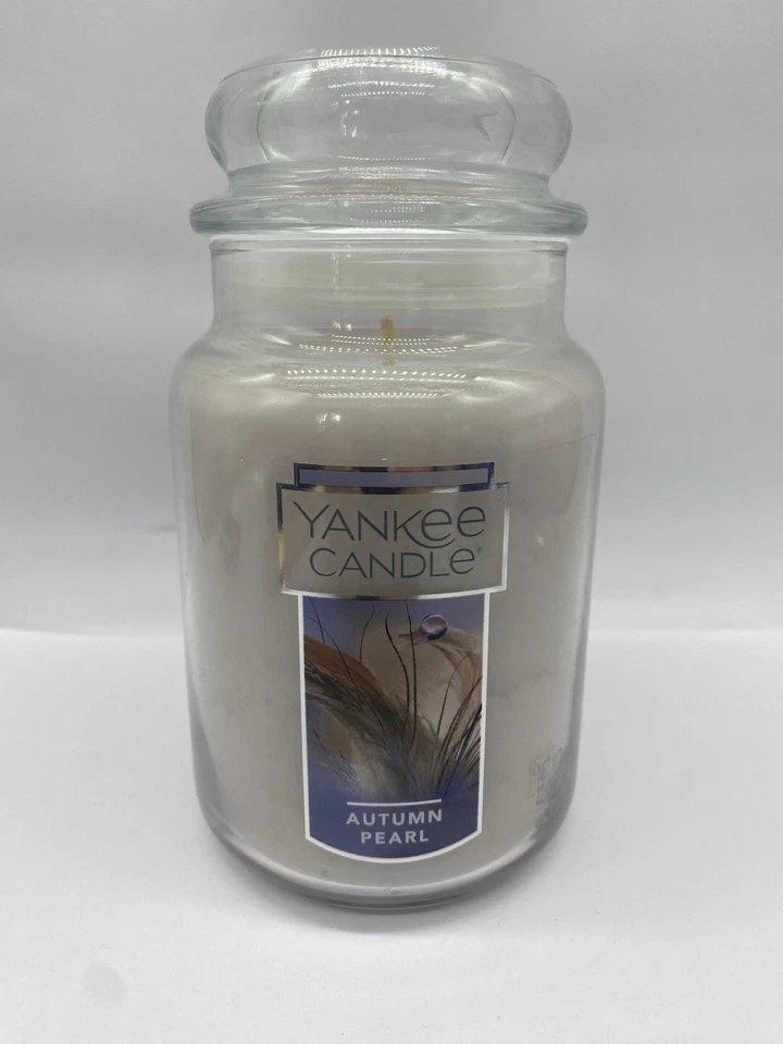 Vela Yankee Outono Pérola Frasco Grande 22 oz Perfume Descontinuado Novo Raro HTF - Imagem 1 de 4