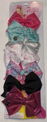 JoJo Siwa 7 días de la semana lazos para el cabello corazones arco iris rosa azul plata ENVÍO GRATUITO Foto 1 de 4