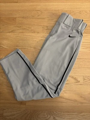 Nike Boys Gray Baseball Pants Black Stripe Size XL 18/20 - Image 1 of 4