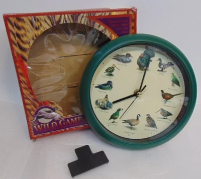 Reloj de sonido de escritorio de pared de caza aves de América del Norte cantando juego salvaje 8 pulgadas Foto 1 de 4