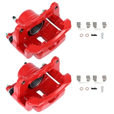 For 2003-2008 Toyota Corolla Pontiac Vibe single piston Front Brake Caliper Pair - Image 1 of 4