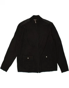 MICHAEL KORS Mens Cardigan Sweater XL Black Acrylic CG18 - Picture 1 of 3