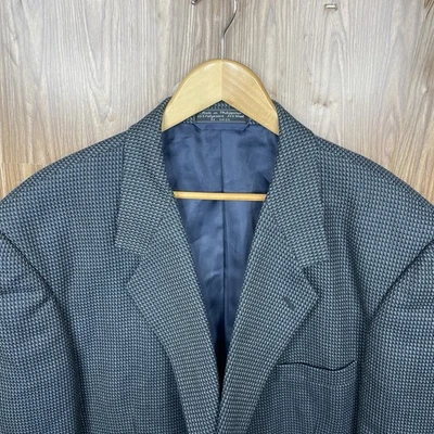 Gianelli Uomo Sport Coat Mens 54L Blue Multicolor Textured Polyester Wool - Image 1 of 4