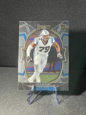 2022 Panini Select Ikem Ekwonu #34 Concourse Rookie RC Carolina Panthers NFL - Image 1 of 2