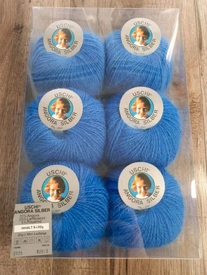 Uschi Silber 70% Angora 20g Royal Blau - Bild 1 von 2