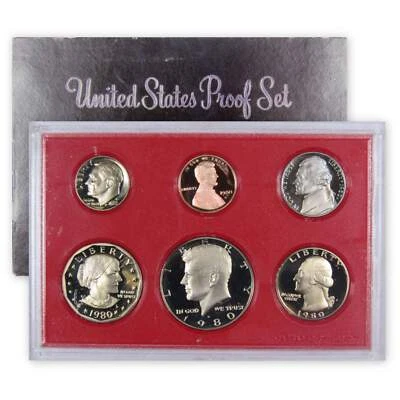 1980 Clad Proof Set U.S. Mint Original Government Packaging OGP - Image 1 of 4