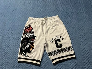 Men’s Hudson Outerwear CHIEFS Shorts-White/Black/Red/Gold-Size 2X. (71) - Picture 1 of 9