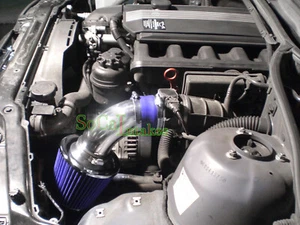 Blue Air Intake System Kit&Filter For 1998-2005 BMW E46 323 325 328 330 - Bild 1 von 1