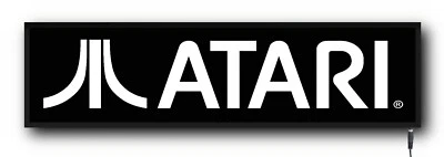 ATARI LED ILLUMINATED WALL LIGHT UP SIGN KIDS ROOM RETRO GAMES ARCADE CONSOLE - Image 1 of 4