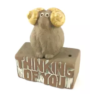 Vintage Thinking of You The Clay Menagerie Ram Bunctious von Pottery Craft USA - Bild 1 von 9