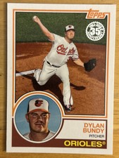 2018 Topps Dylan Bundy “1983 35th Anniversary” Card #83-35 Orioles High-Grade NM