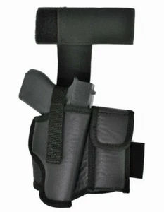 Houston Eco Leather Ankle Holster with Magazine Pouch/Holder - Choose Gun Model - Picture 1 of 36