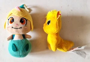 Hakushon Daimaou Puu-ta The Genie Family plush doll keychain Akubi Girl Mascot - Picture 1 of 8