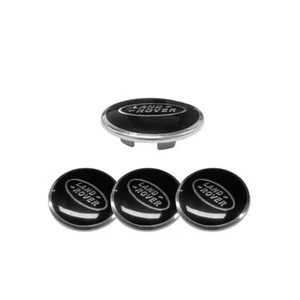 4pcs BLACK CHROME Wheel Center Caps 63mm Emblem Hubcaps Cover fit for Land Rover - Picture 1 of 2