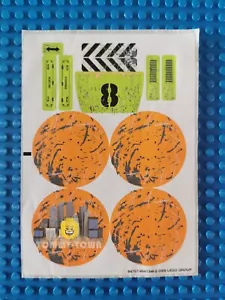Lego Power Miners STICKER SHEET ONLY for set 8963 Rock Wrecker - New and RARE - Picture 1 of 1