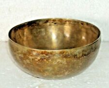 Vintage Old Brass Hand Carved Engraved beautiful singing bowl Great Sound 