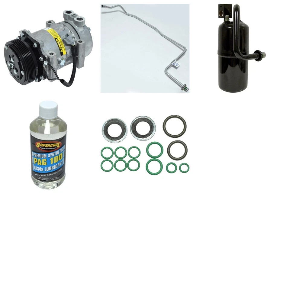 Kit de compresor de aire acondicionado para Jeep Cherokee 1997-2001 UAC 1998 1999 2000 Foto 1 de 1