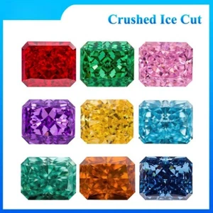 Diamante de alto carbono corte hielo triturado radiante colores superiores circonita cúbica calidad circonita cúbica - Imagen 1 de 36