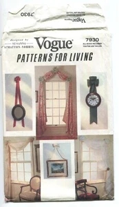 VOGUE HOME DECOR 7930 VORHÄNGE & SCHLEIFEN UNGESCHNITTEN 1990 - Bild 1 von 3
