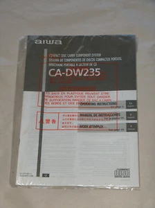 Sistema de componentes de transporte de discos compactos AIWA CA-DW235 propietario manual de instrucciones solo - Imagen 1 de 2