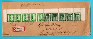 GERMANY R cover with nice strip with combination 1936 Osnabrück to Hagen - Picture 1 of 2