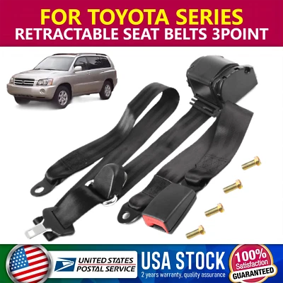 1x Cinturón de seguridad retráctil de 3 puntos para Toyota Tundra 2000-04/2006-10/2015-17 Foto 1 de 4