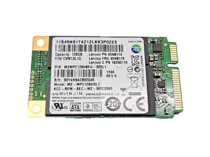 Unidad de estado sólido SSD Samsung mSATA de 128 GB (Lenovo 45N8175), MZMPC128HBFU-000L1 - Imagen 1 de 2