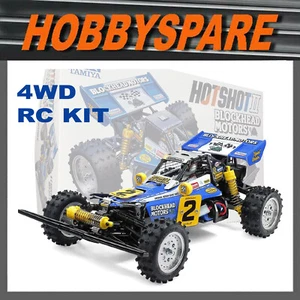 NEW TAMIYA HOTSHOT II 1/10 RC 4WD BUGGY KIT BLOCKHEAD MOTORS 58710 - Picture 1 of 9