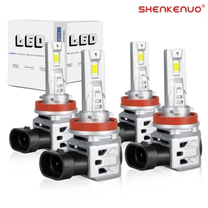 6000K White LED Headlight High Low Beam Bulbs Kit 4X For Nissan Rogue 2014-2020 - Picture 1 of 12