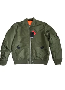 DIESEL J-ROSS-NOREV Man’s Green Bomber JACKET SIZE XL 100% AUTHENTIC NEW - Picture 1 of 11