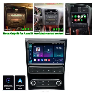 For 98-05 Lexus GS300 GS400 GS430 Carplay Radio Stereo GPS Nav Wifi FM Player 9" — 第 1/4 张图片