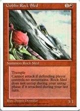 4x Goblin Rock Sled NM-LP Fourth Edition 4th Playset English MTG Magic Red