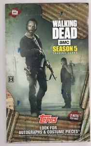 2016 TOPPS THE WALKING DEAD SEASON 5 FACTORY SEALED HOBBY BOX **2 HITS** - Picture 1 of 2