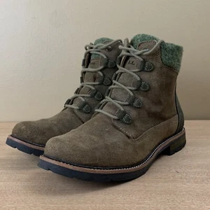 LL Bean Boots Womens 9 East Point Tek 2.5 Brown Suede Leather Outdoor Trail Hike - Picture 1 of 13